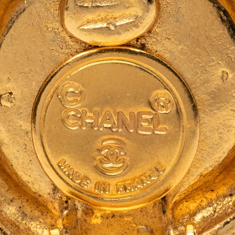 CHANEL Gold Logo Earrings - Picture 3 of 5